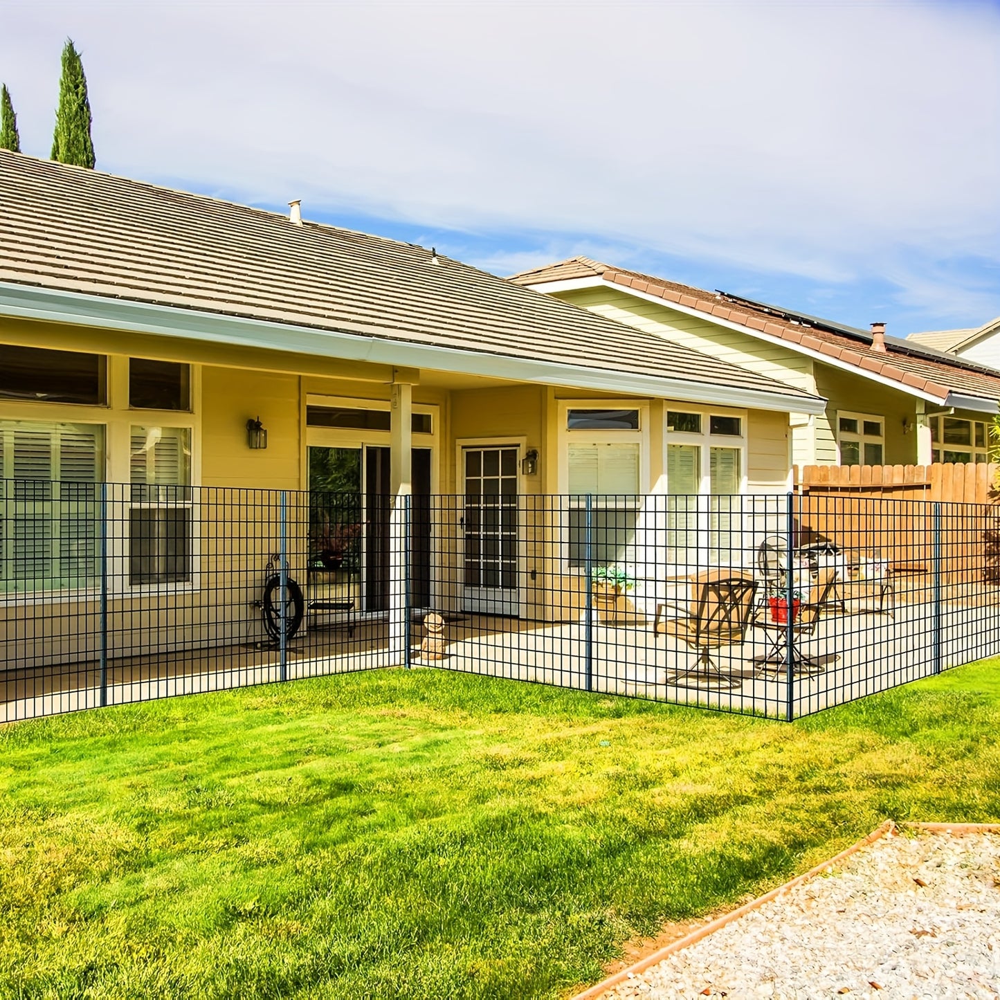 Durable Black Welded Wire Fence for Garden and Yard Protection - Parry's Picks