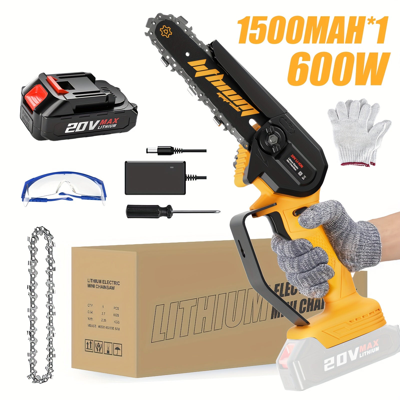 Cordless Mini Chainsaw For Effortless Wood Cutting And Pruning - Parry's Picks