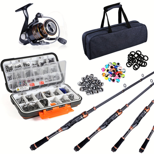 All In One Fishing Rod And Reel Starter Kit Tackle