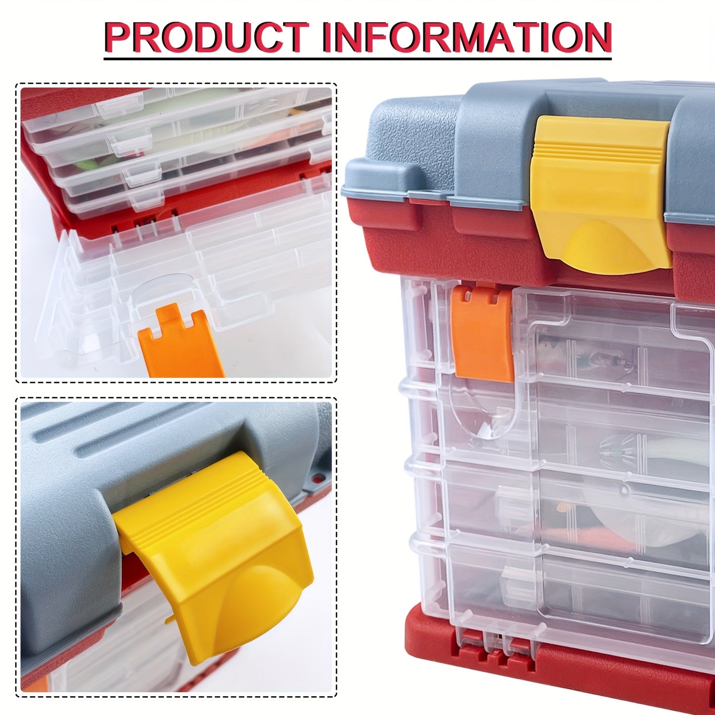 353Pcs Fishing Tackle Box Kit With Lures Freshwater