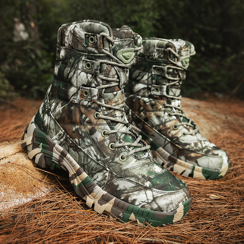 Men's Lightweight Camouflage Boots For All Terrain Hiking And Adventure - Parry's Picks