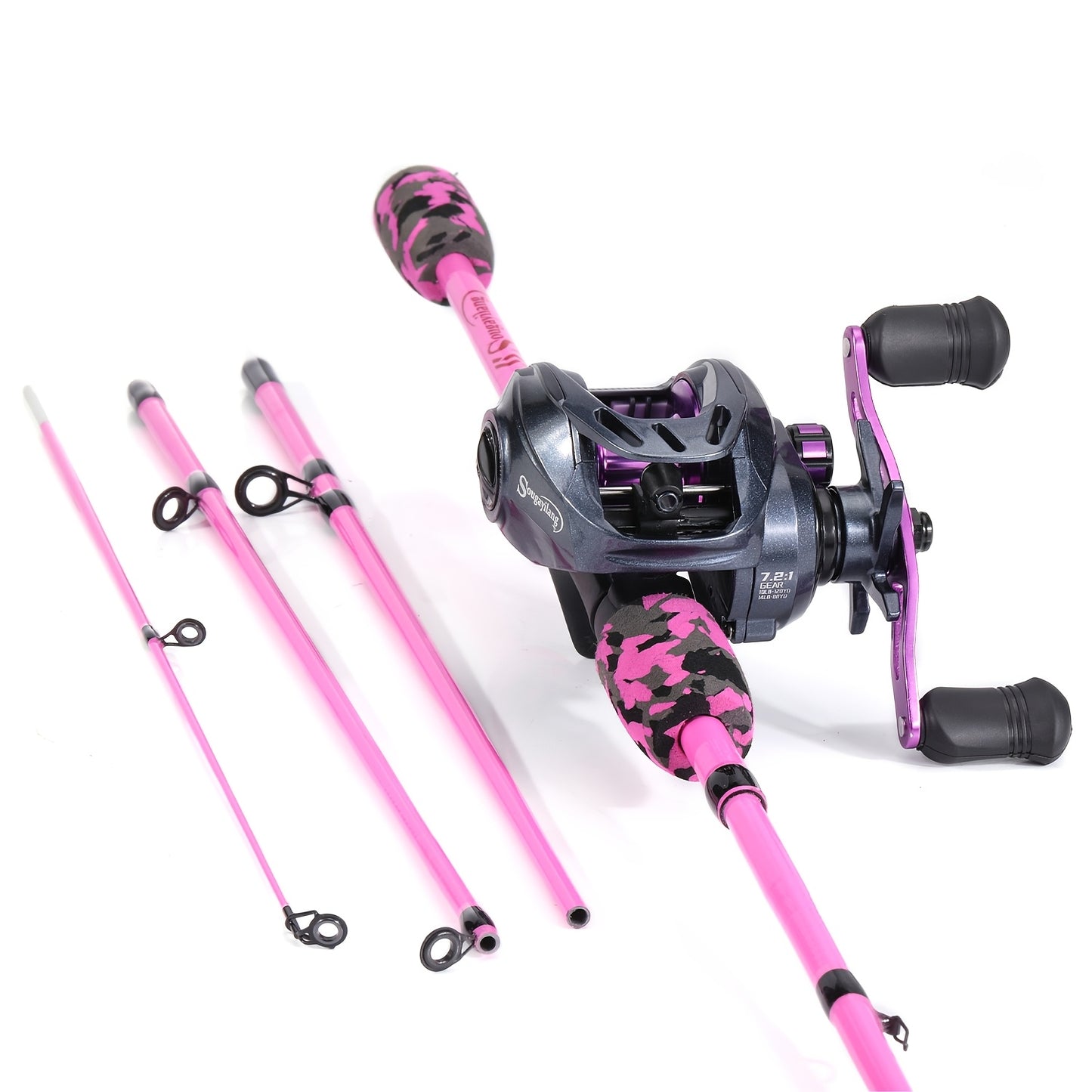 SOUGAYILNG Baitcasting Rod and Reel Combo for Beginners