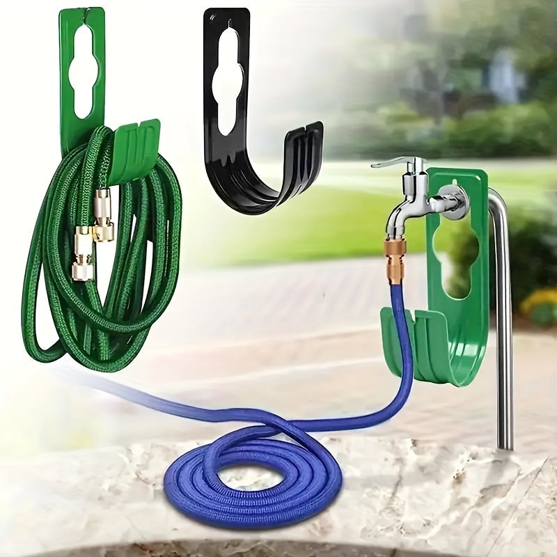 Elegant Black Metal Hose Hanger for Tangle-Free Garden Organization - Parry's Picks