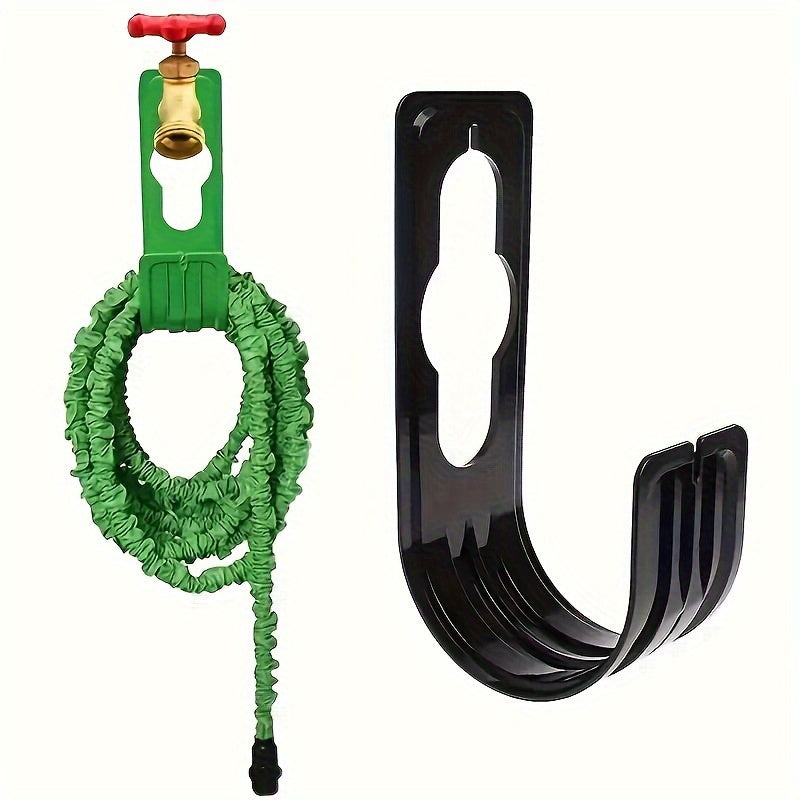 Elegant Black Metal Hose Hanger for Tangle-Free Garden Organization - Parry's Picks