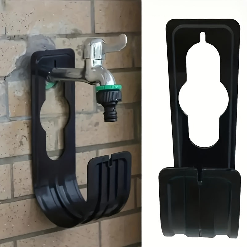 Elegant Black Metal Hose Hanger for Tangle-Free Garden Organization - Parry's Picks