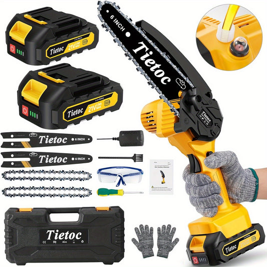 Cordless Mini Chainsaw for Easy Pruning and Gardening Tasks