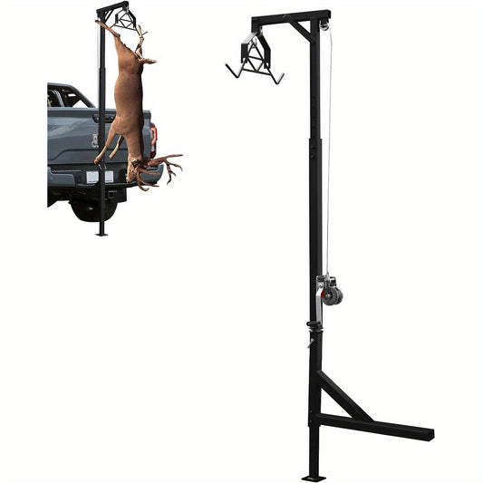 OUKANING Hitch Mounted Deer Hoist with Winch and Gambrel Set - Parry's Picks