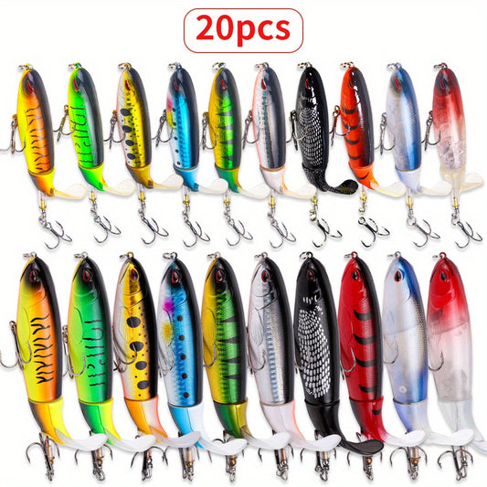 20 Piece Whopper Floating Lure Set for Fishing Enthusiasts - Parry's Picks