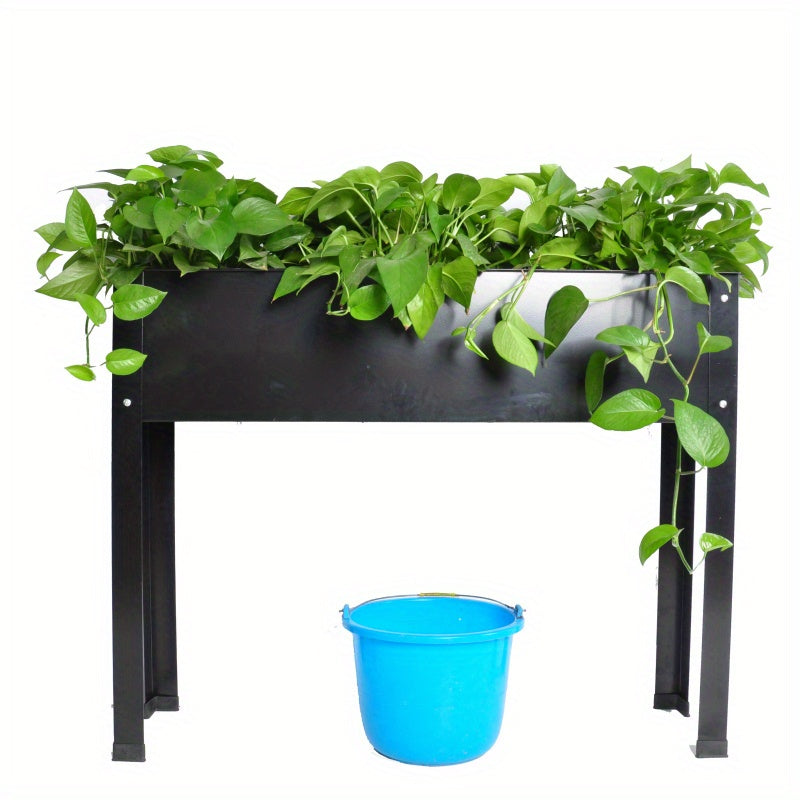 Elevated Metal Garden Bed for Backyard and Terrace