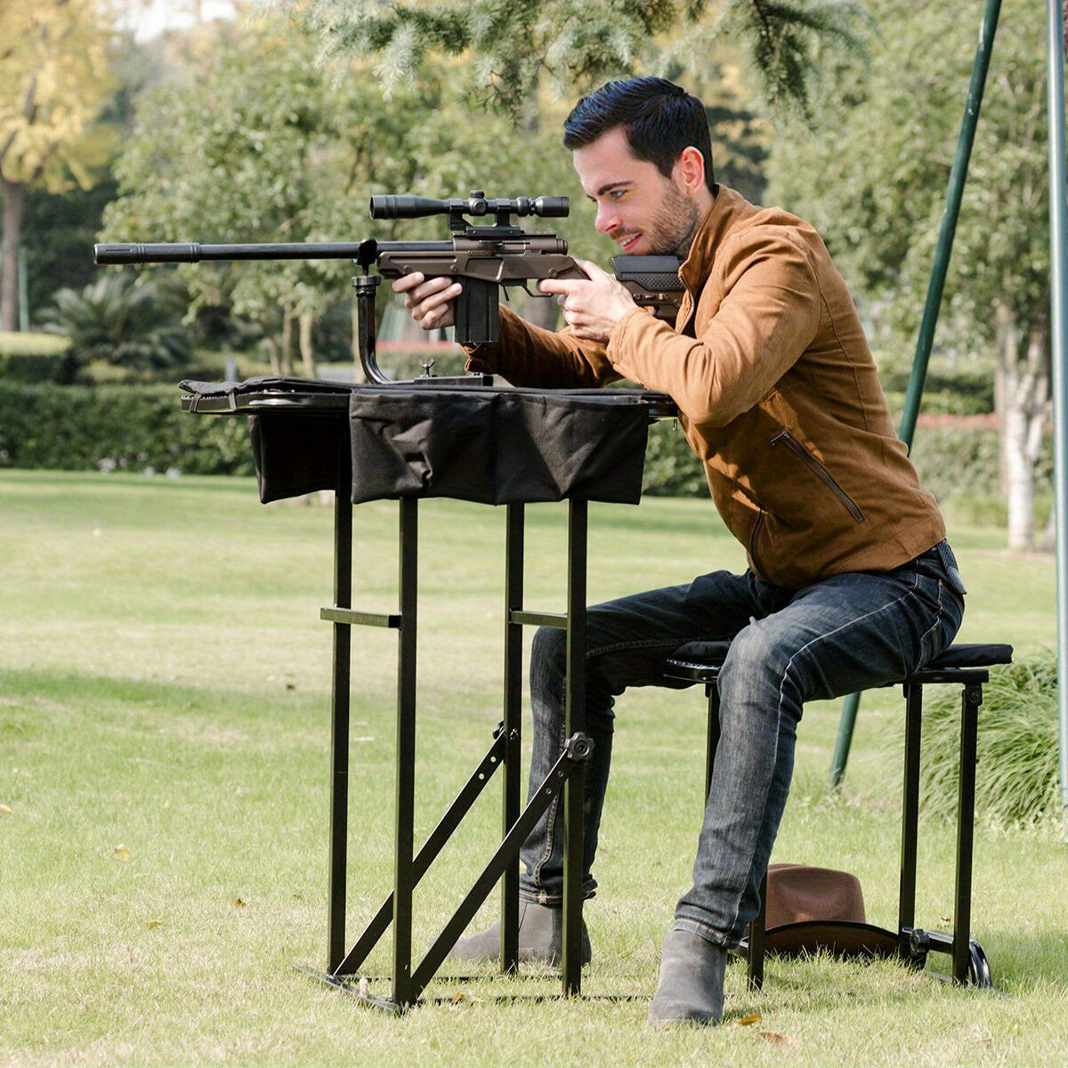 Folding Shooting Bench Table for Hunters and Shooters
