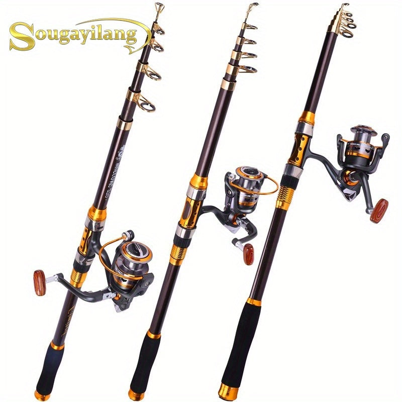 Telescopic Fishing Rod And Reel Combo Set Travel Kit