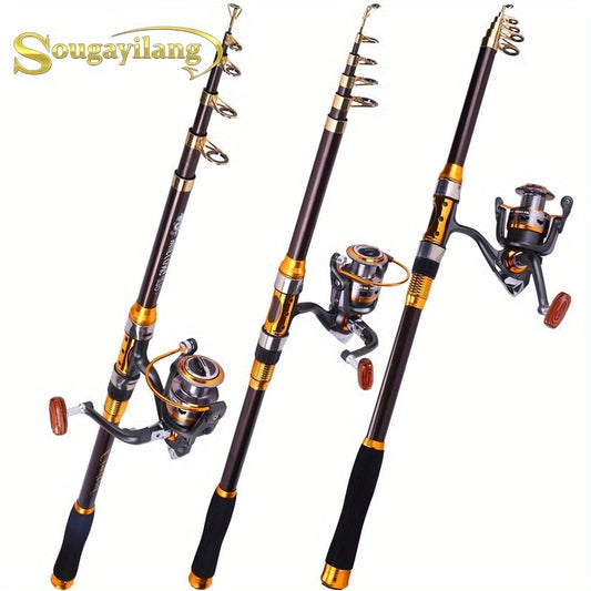 Telescopic Fishing Rod And Reel Combo Set Travel Kit