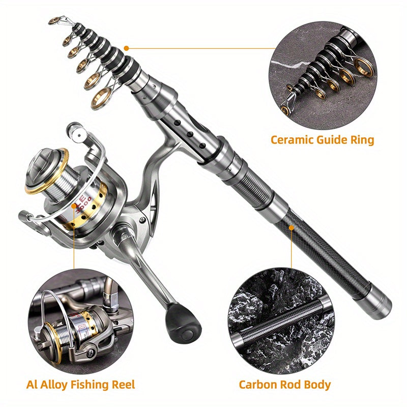 Telescopic Fishing Rod and Reel Combo Kit for All Anglers - Parry's Picks