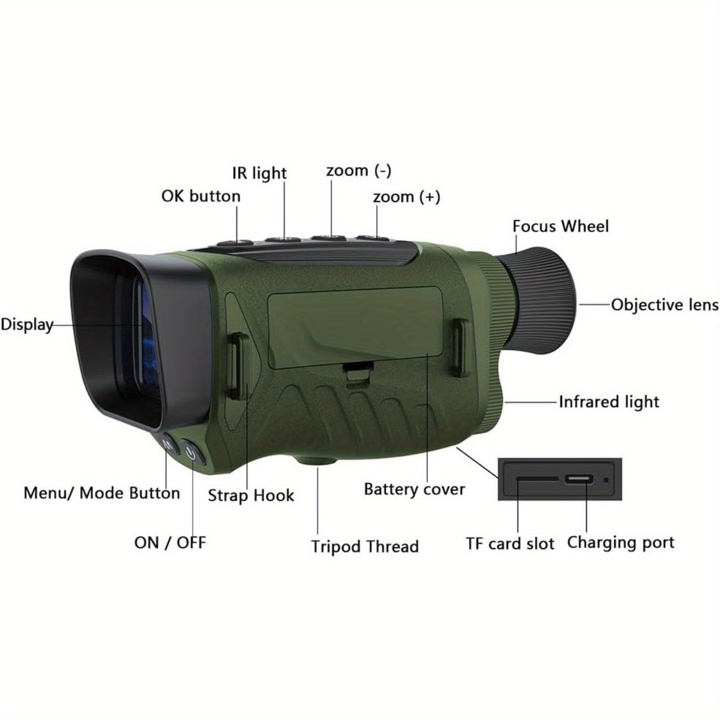 Merxeng Night Vision Binoculars With 8X Zoom For Outdoors