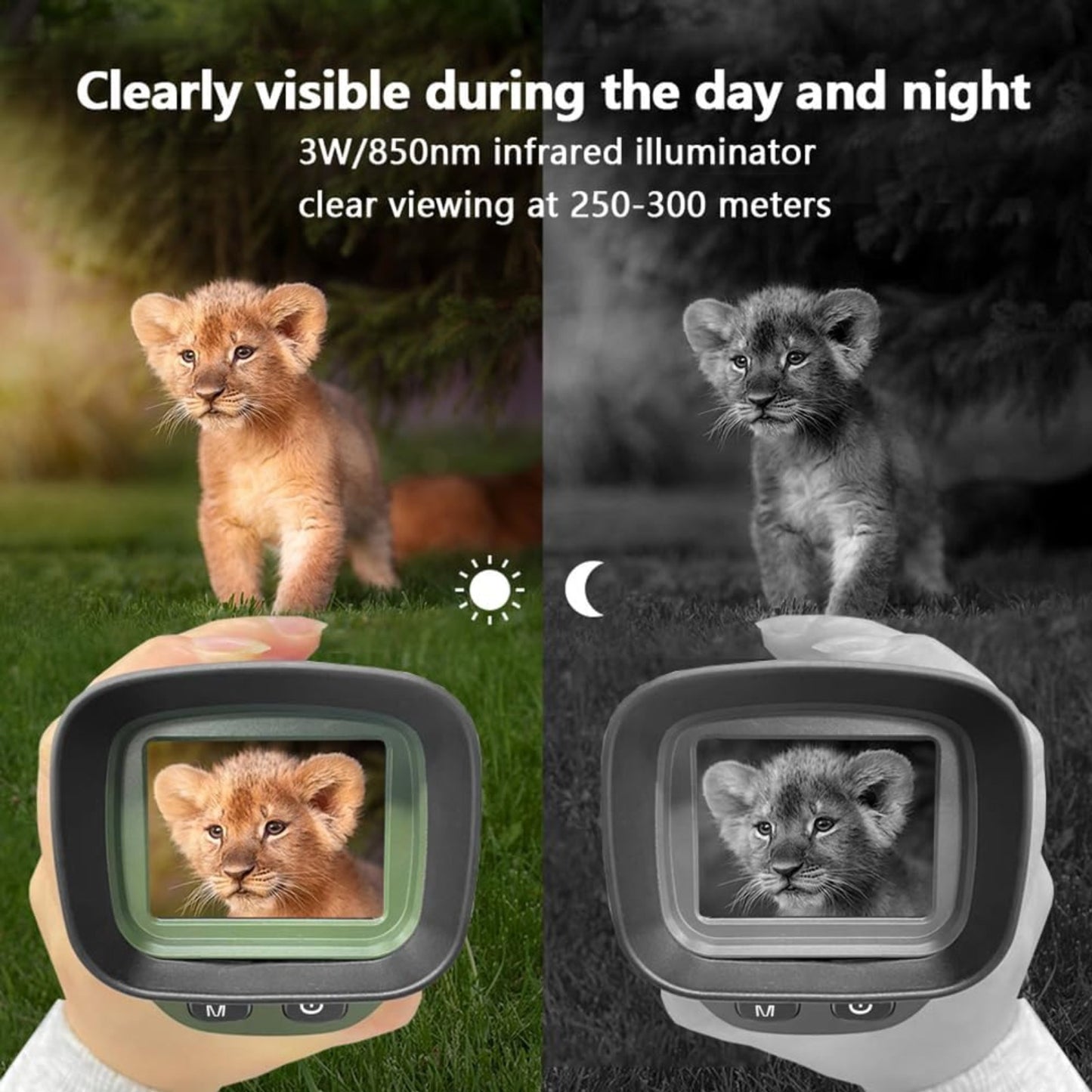 Merxeng Night Vision Binoculars With 8X Zoom For Outdoors