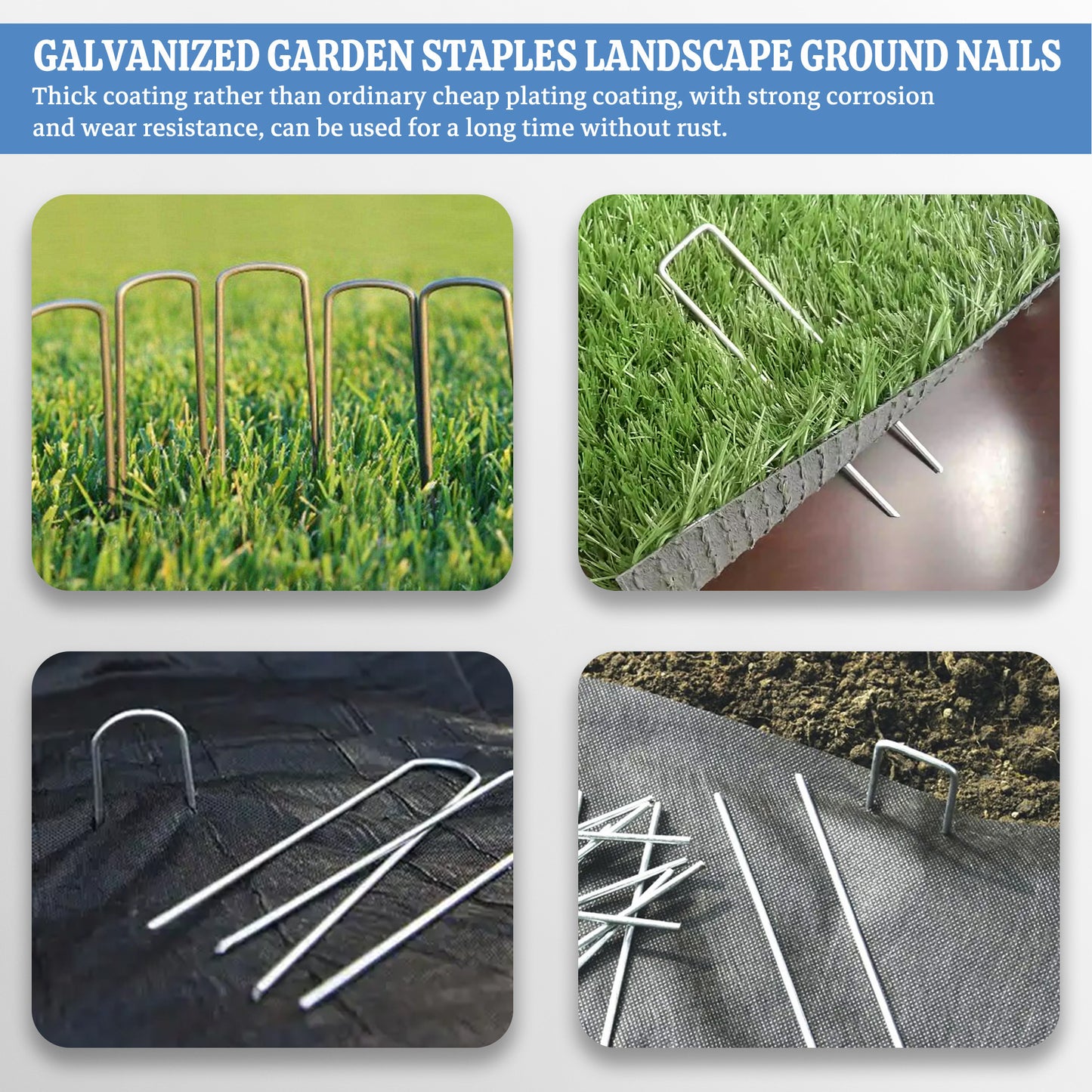 Heavy-Duty Galvanized Steel Landscape Stakes for Garden and Lawn - Parry's Picks