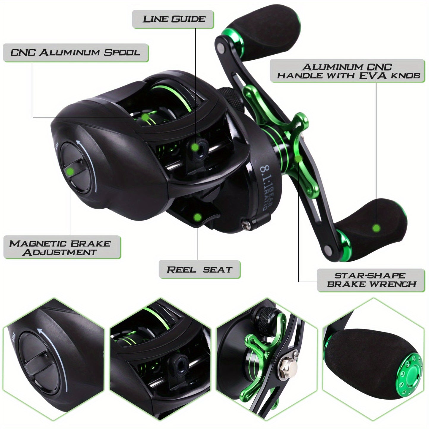 Sougayilang Premium Fishing Rod And Reel Set Carbon Fiber