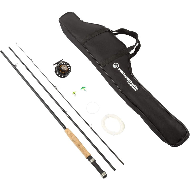 Collapsible Fly Rod and Reel Combo with Line and Flies - Parry's Picks
