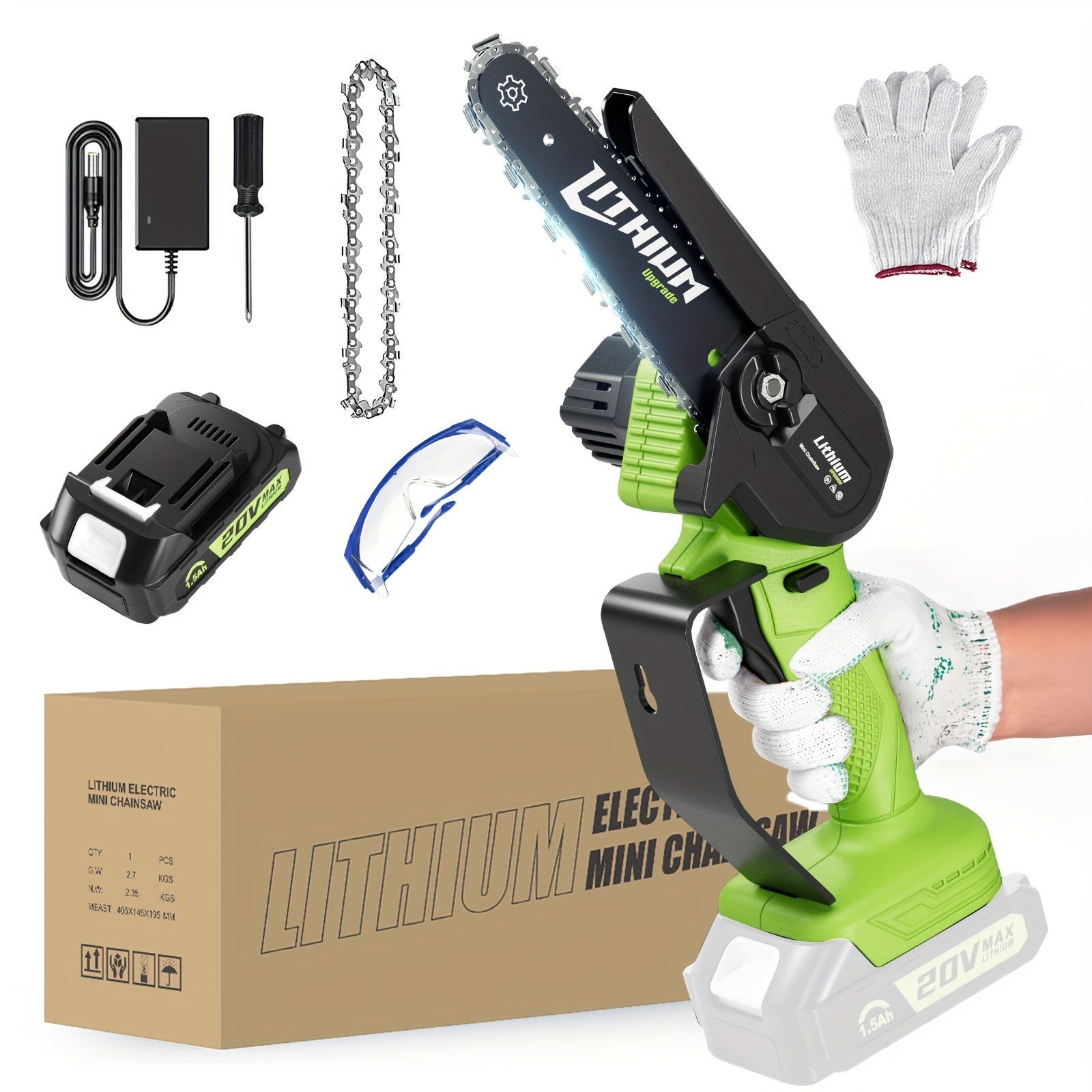 Portable Rechargeable Handheld Electric Mini Chainsaw for Gardening - Parry's Picks