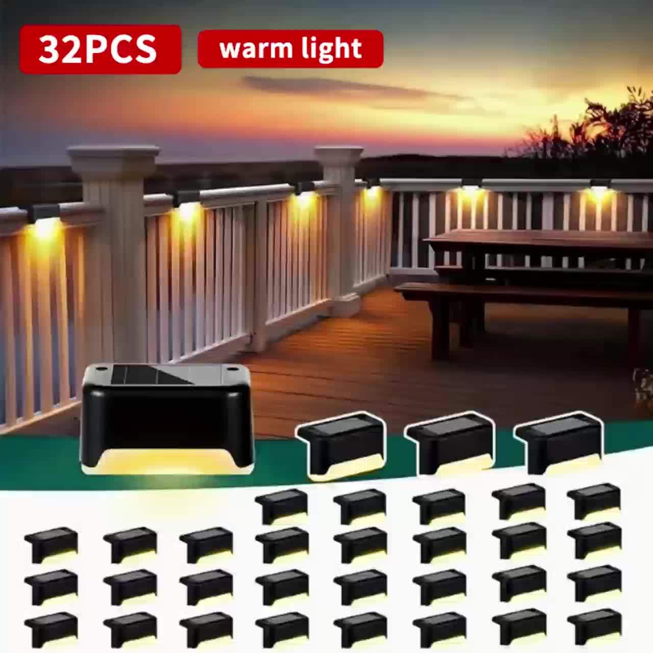 Solar Step Lights for Outdoor Staircase and Fence Decoration - Parry's Picks