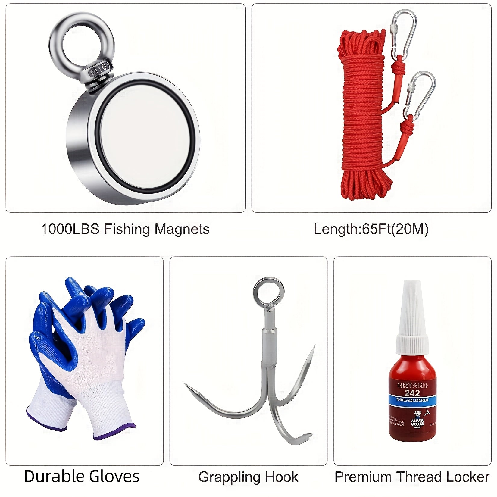 High Quality Neodymium Fishing Magnet Kit with Durable Rope - Parry's Picks