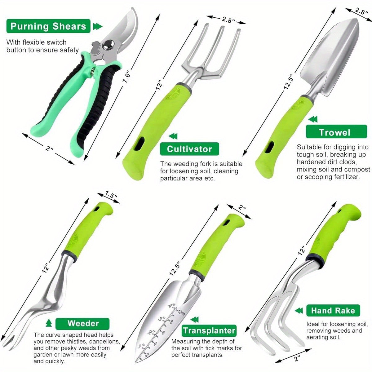 Complete Garden Tools Set with Succulent Tools and Accessories