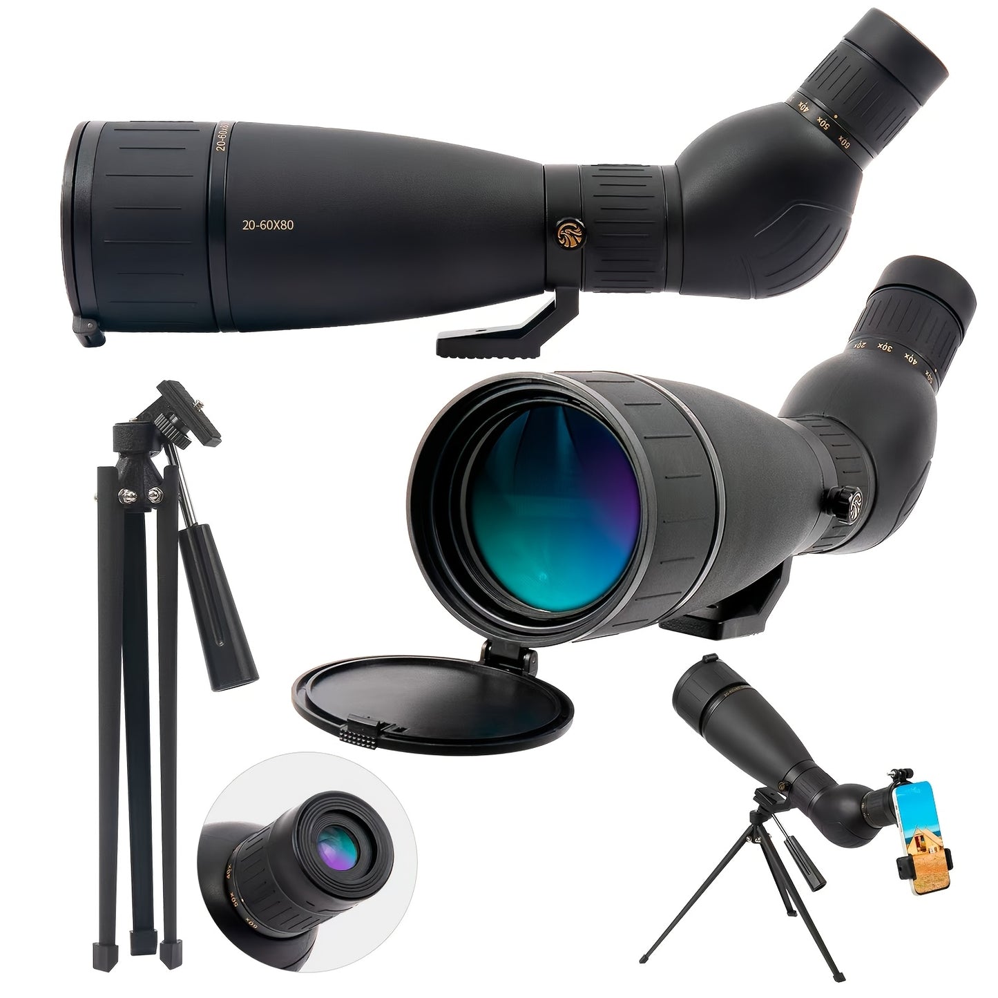 Fetch Falcon Spotting Scope ED Long Range With Tripod