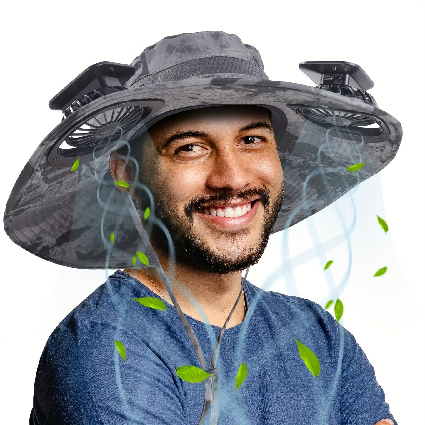Ayamaya Solar Fan Hat With Adjustable Rotating Cooling Fans - Parry's Picks
