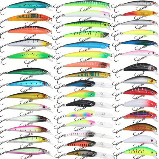 Fishing Lures Kit Mixed Minnow Popper Crank Baits Tackle