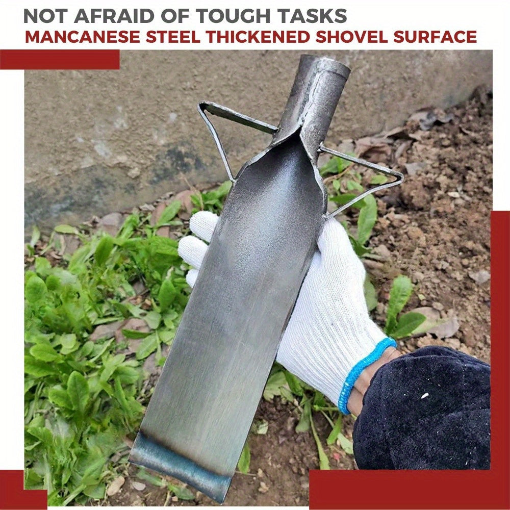 Heavy Duty Metal Gardening Shovel for Tough Soil and Weeding - Parry's Picks