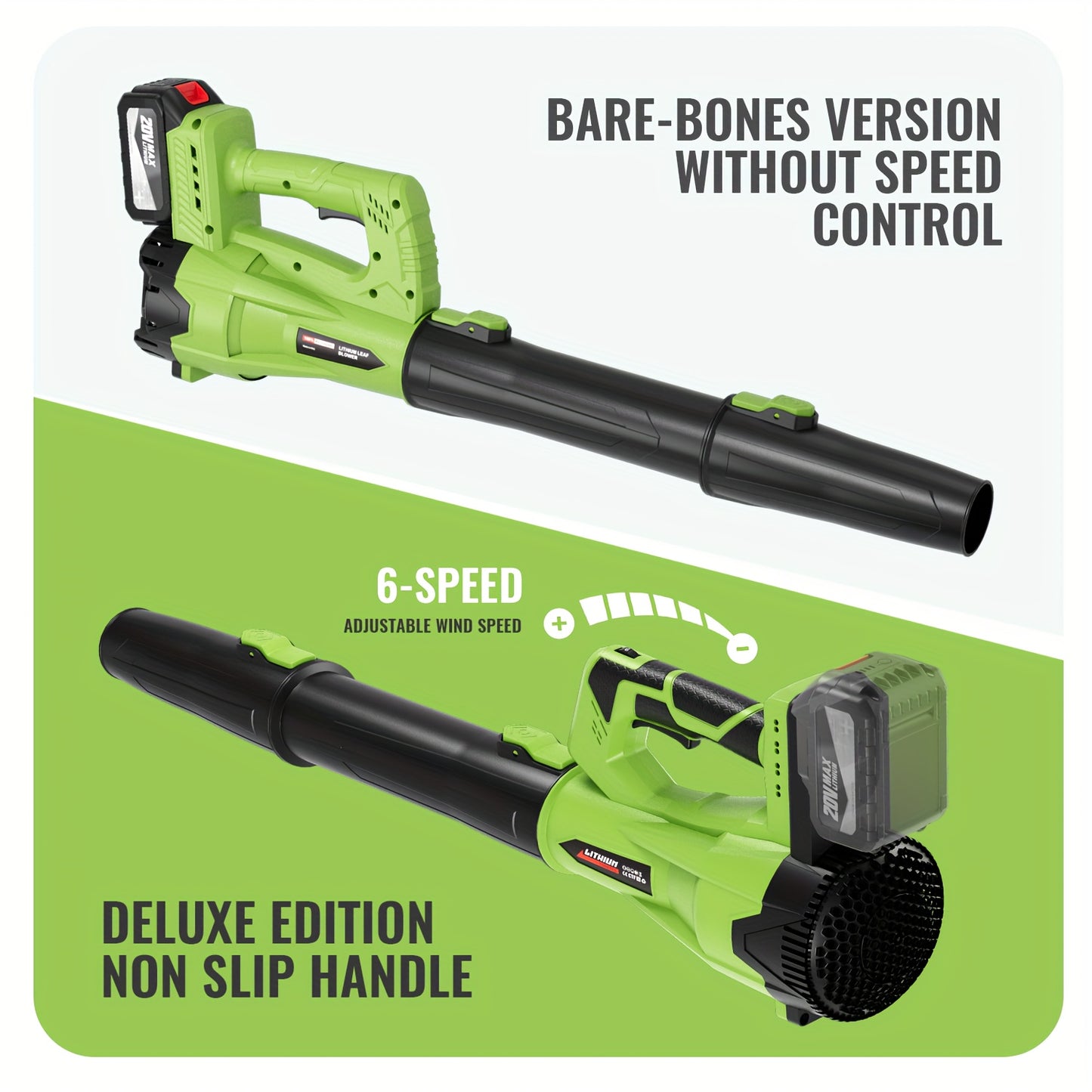 Cordless Leaf Blower 580CFM 160MPH With 4.0Ah Battery