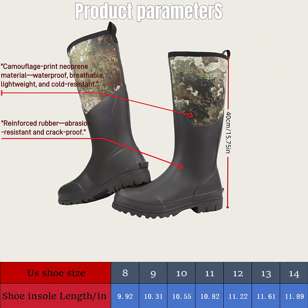 Men's Camo Hunting Boots All-Terrain Outdoor Breathable Anti-Slip - Parry's Picks