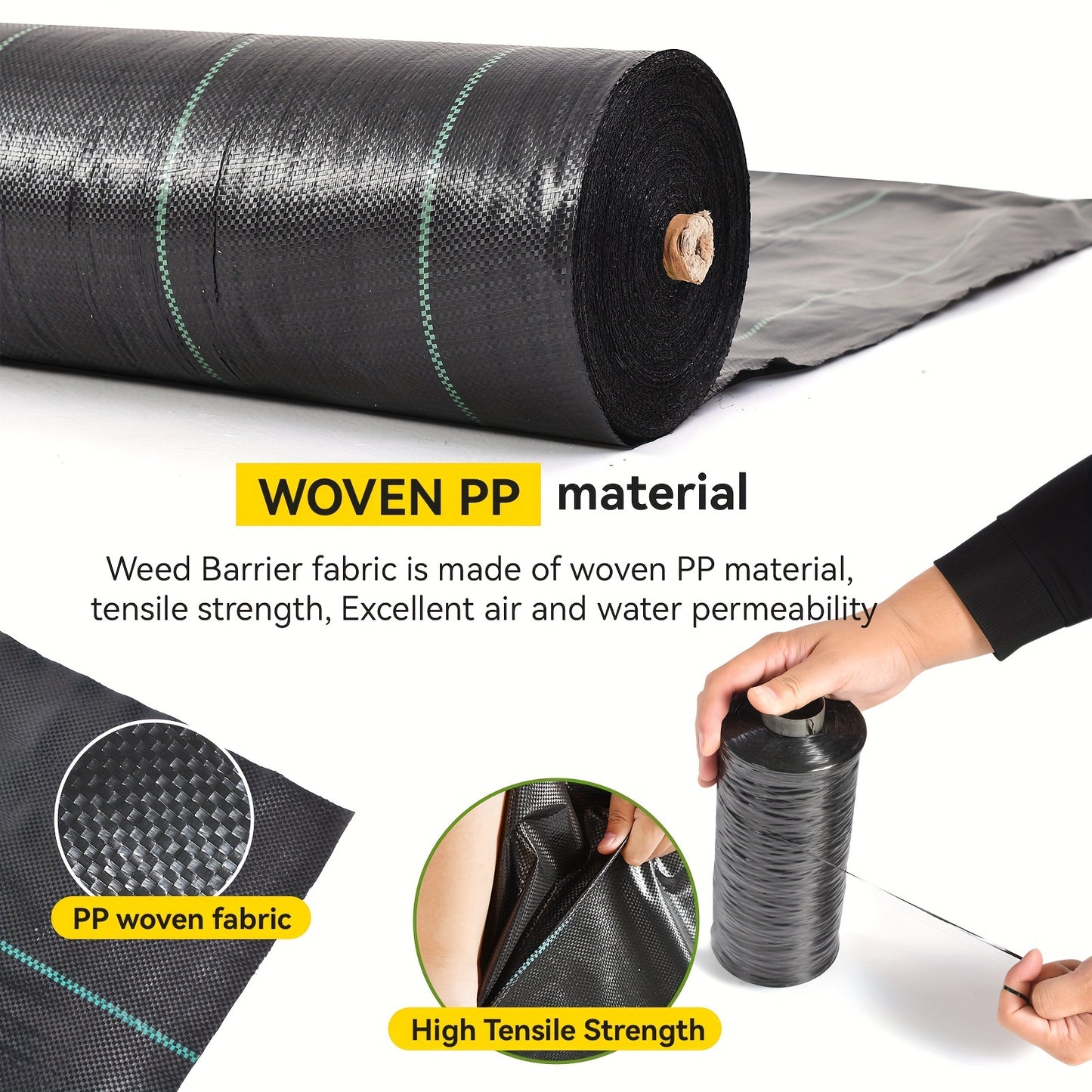 Heavy Duty Weed Barrier Landscape Fabric for Effective Weed Control