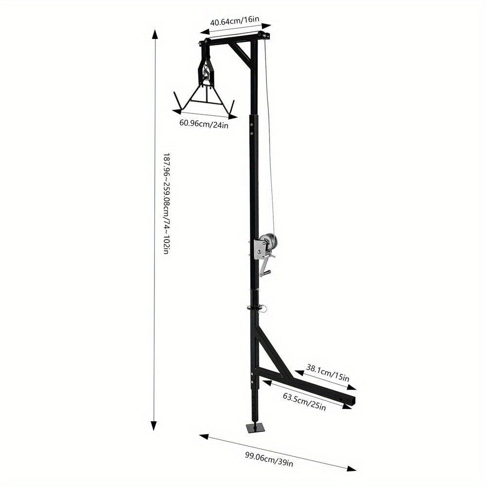 Heavy Duty Hitch Mounted Deer Hoist for Hunting and Fishing - Parry's Picks