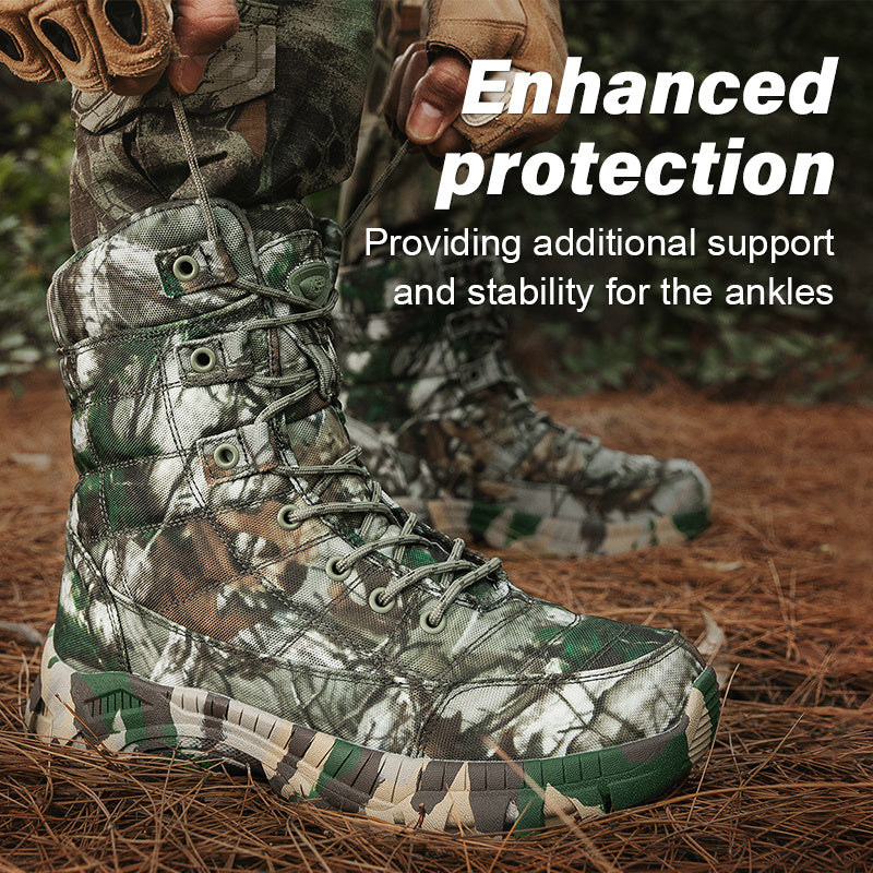 Men's Lightweight Camouflage Boots For All Terrain Hiking And Adventure - Parry's Picks