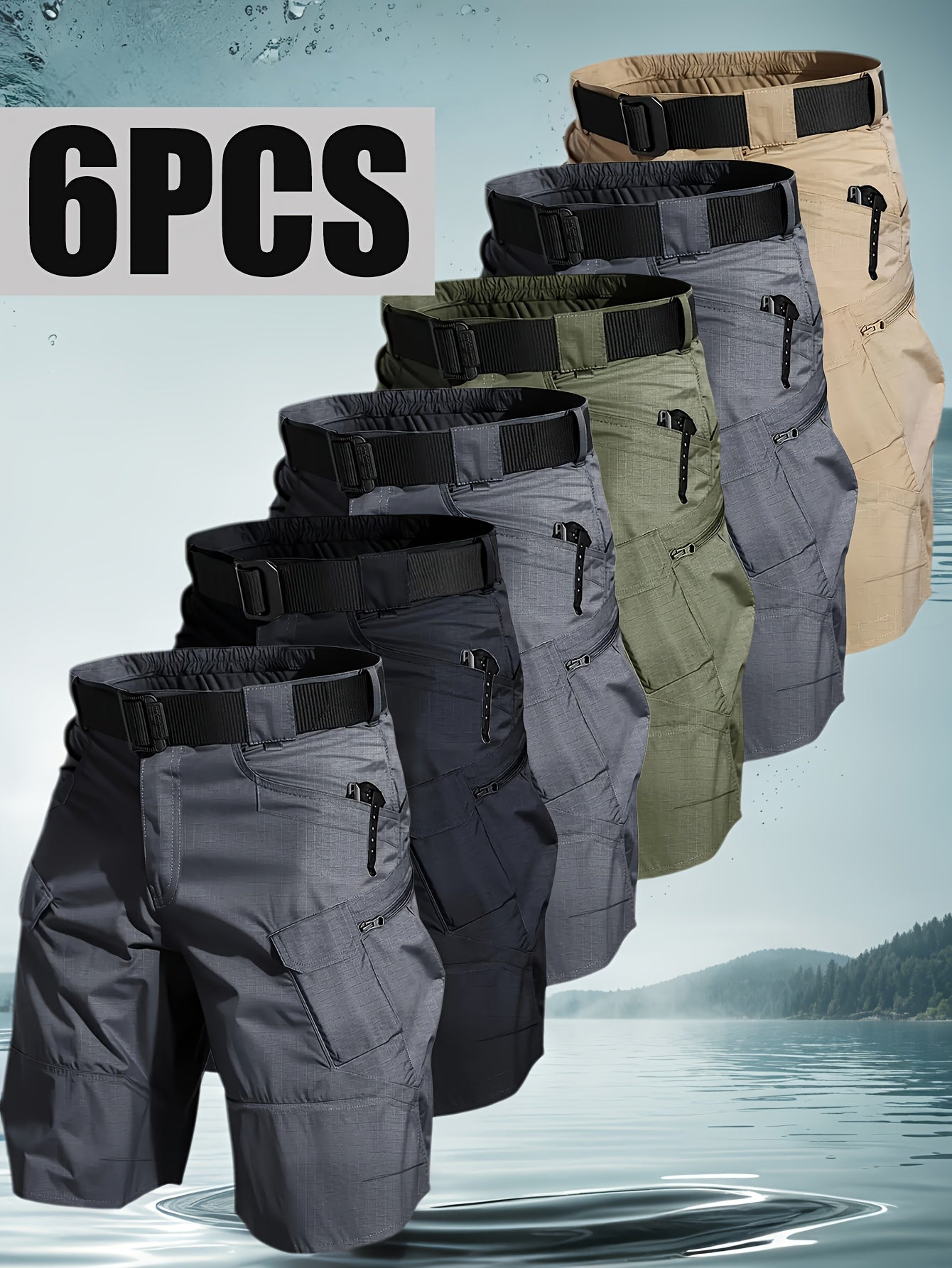 Mens Cargo Hiking Shorts With Multiple Pockets For Outdoors