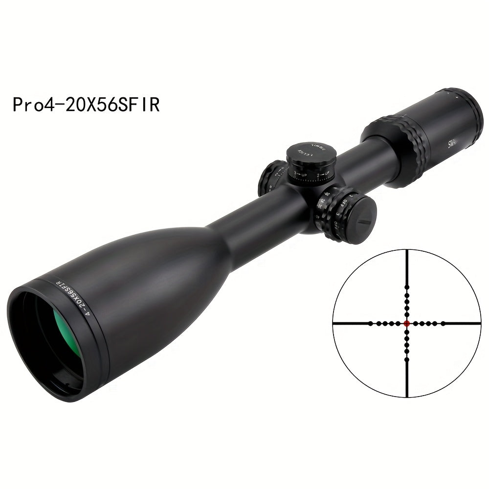 Precision Rifle Scope With Adjustable Turret For Accuracy