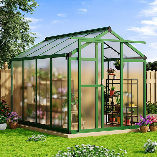 Walk In Greenhouse With Vent Roof Window And Aluminum Frame
