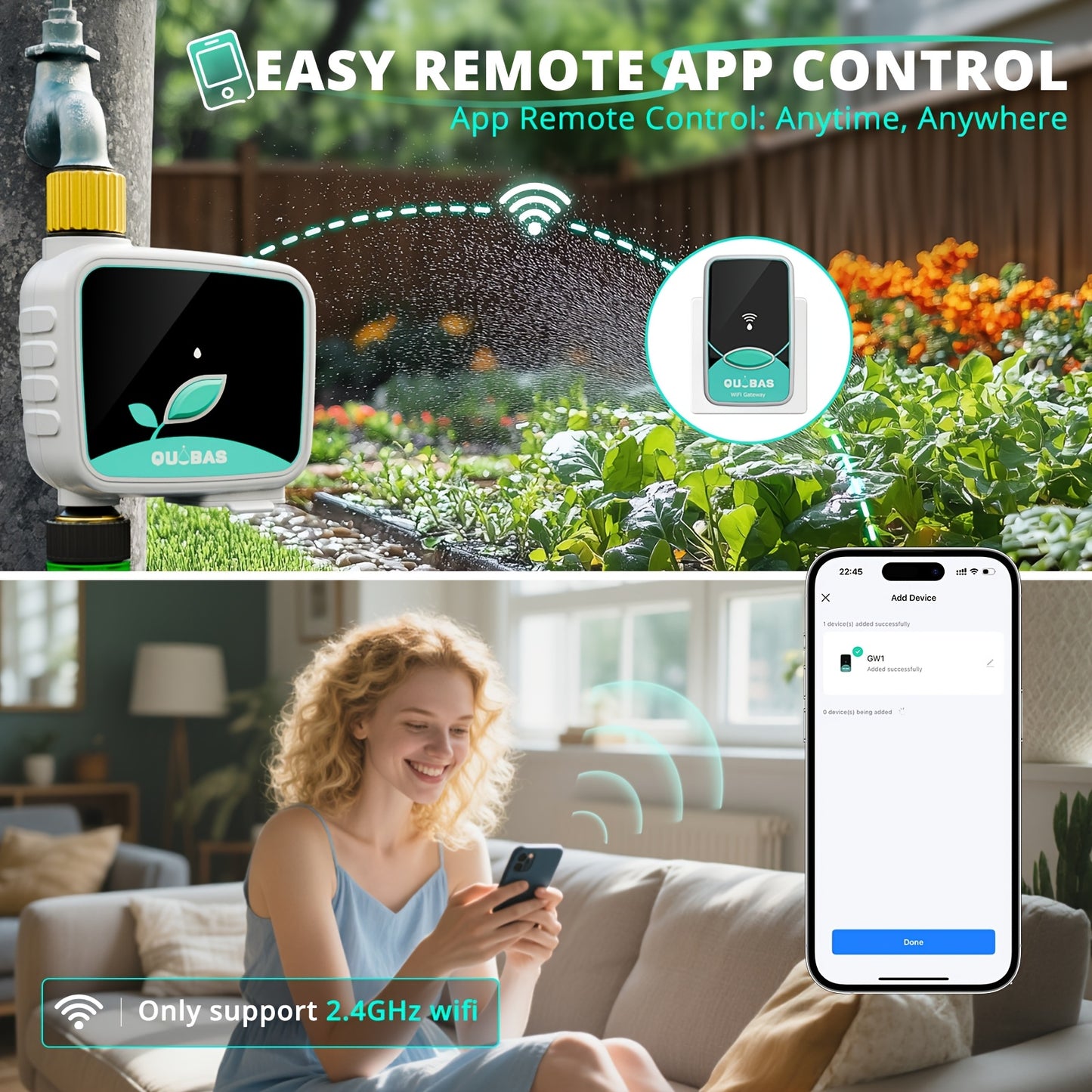 WiFi Smart Sprinkler Timer With App Remote Control Pro