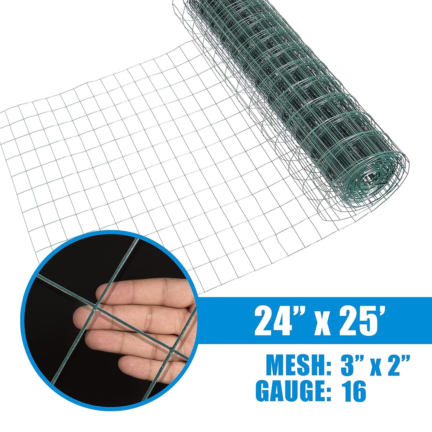 Fencer Wire 16 Gauge IndustrialGrade UltraVinylCoated Welded Wire Mesh FenceApplications