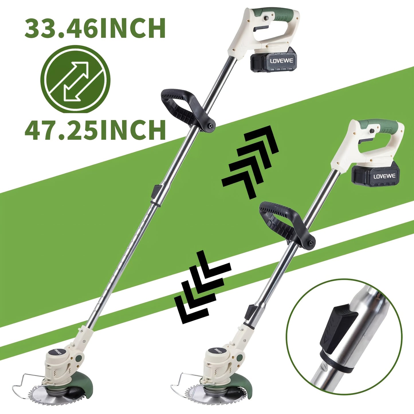 Lovewe Cordless Weed Eater for Effortless Lawn Care - Parry's Picks