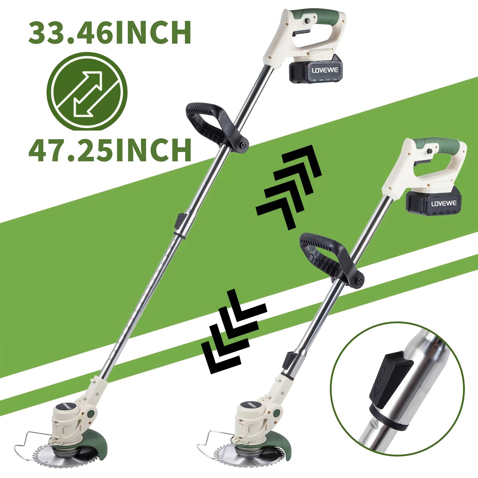Lovewe Cordless Weed Eater for Effortless Lawn Care - Parry's Picks