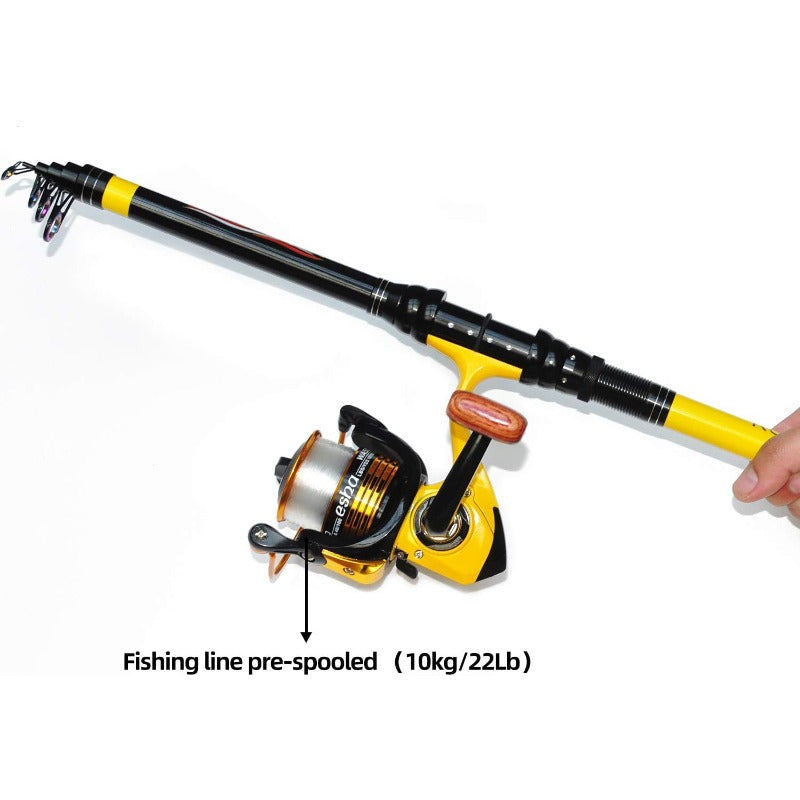 Richcat Heavy-Duty Spinning Rod And Reel Combo With 22lb Line - Parry's Picks