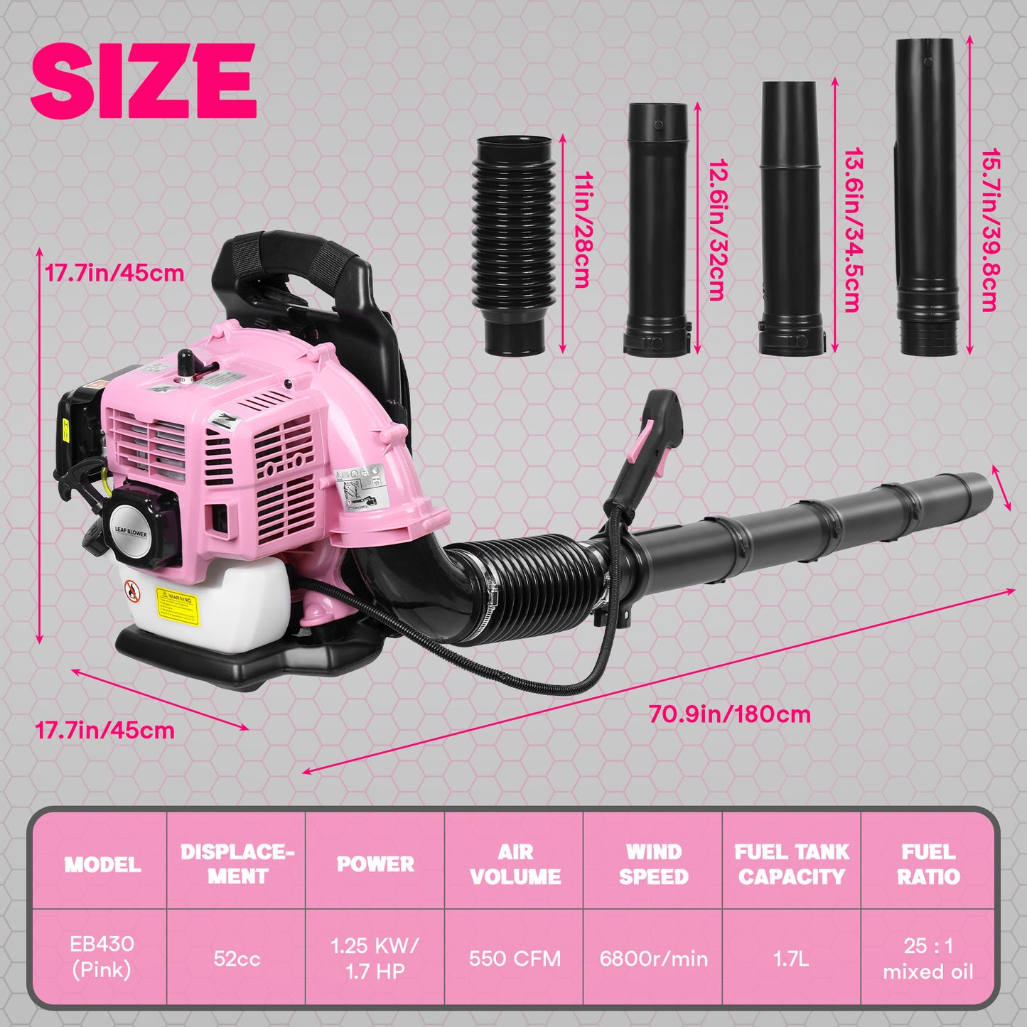 Gas Backpack Leaf Blower For Efficient Yard Cleanup Leaves