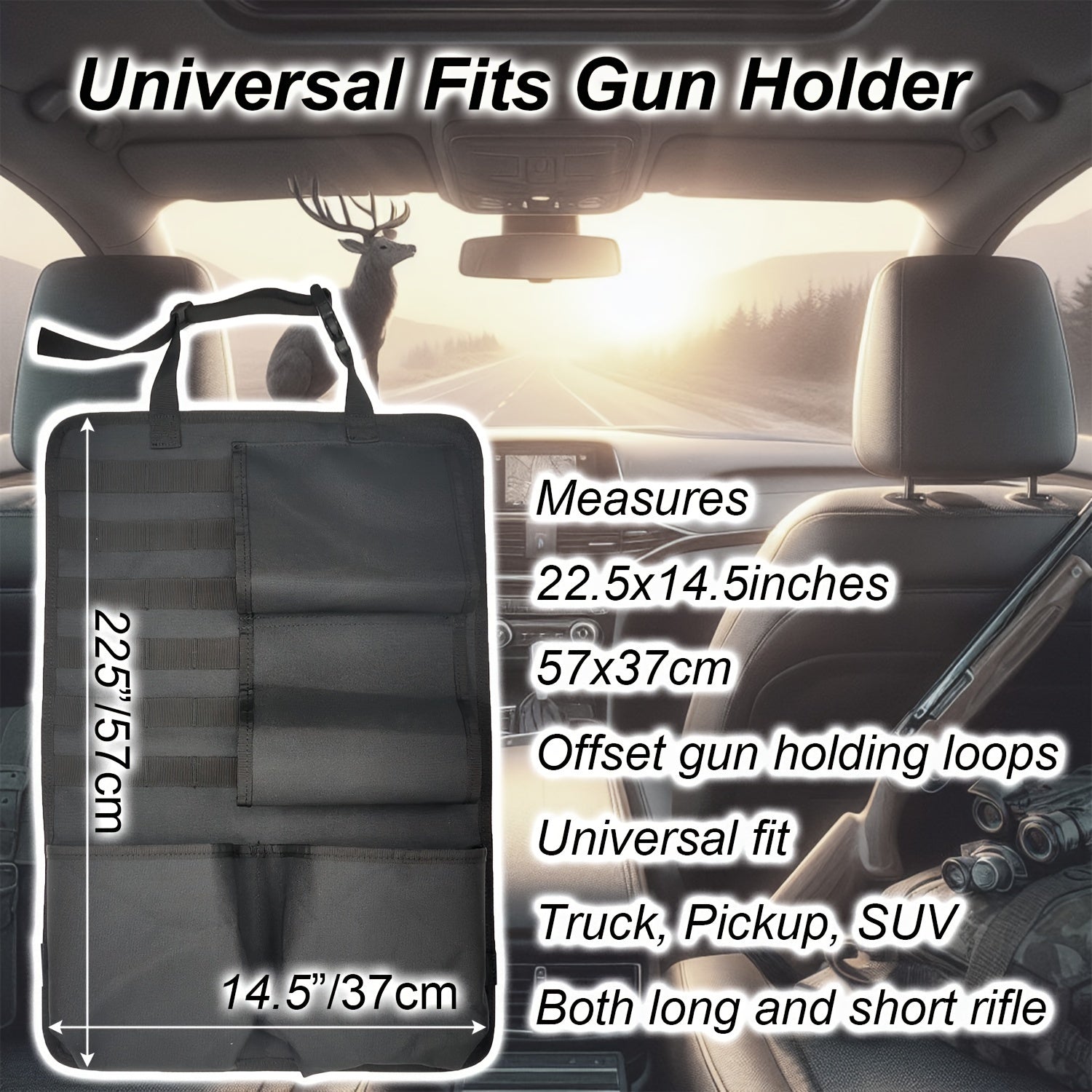 Automotive Gun Racks Vehicle Seat Back Organizer for Hunting - Parry's Picks