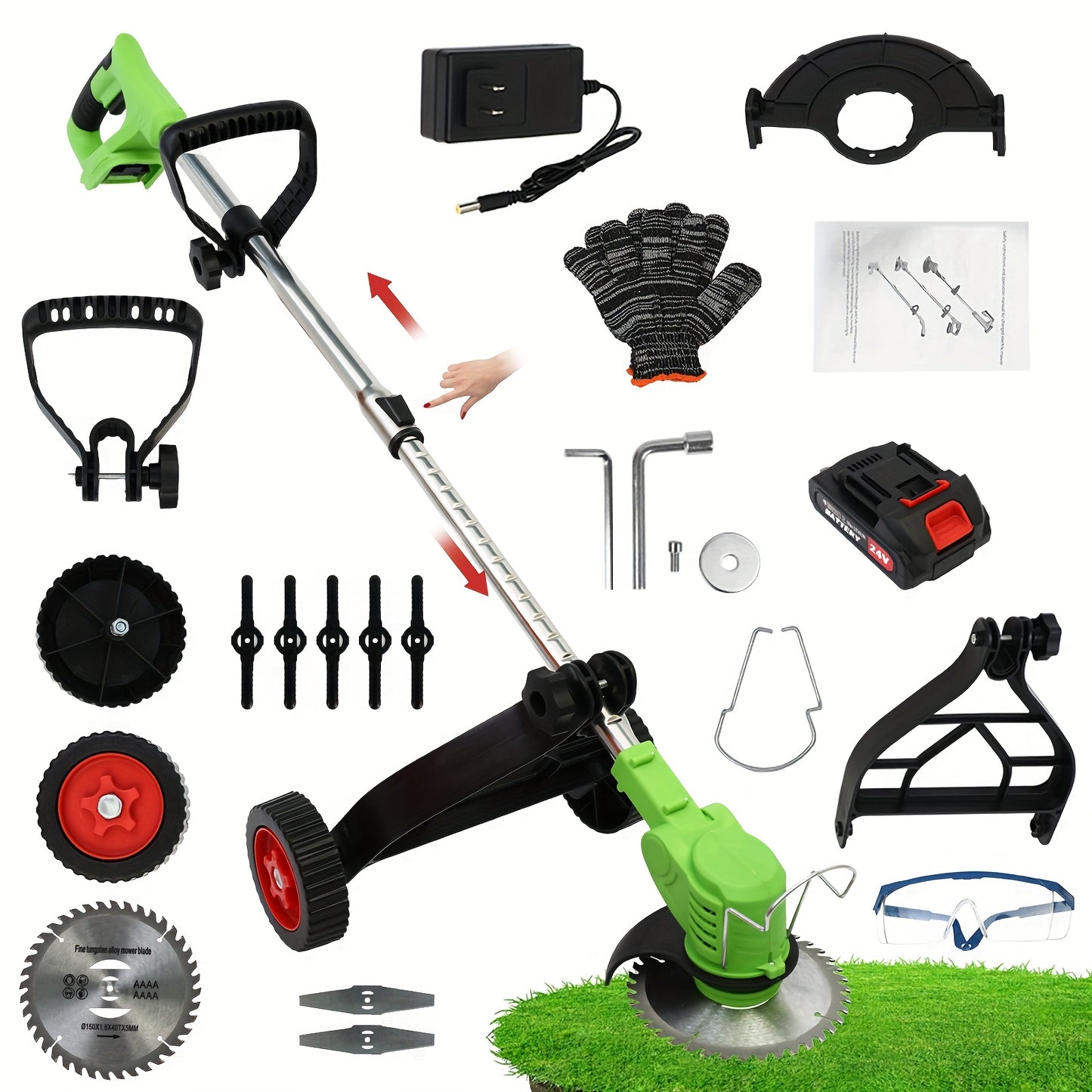 Cordless Electric Weed Wacker for Effortless Lawn Care