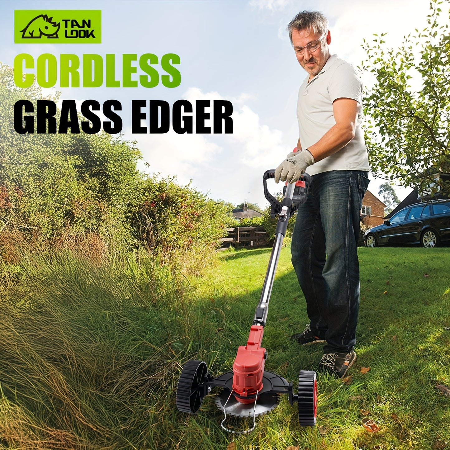 Turbo 20V Lightweight Cordless Electric Lawn Mower and Trimmer