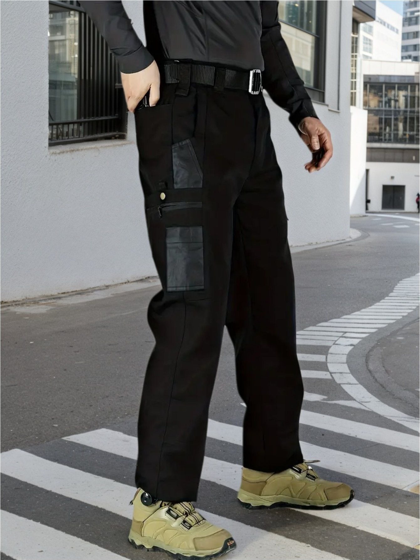 DISI Mens Straight Cargo Pants Quick Dry MultiPocket