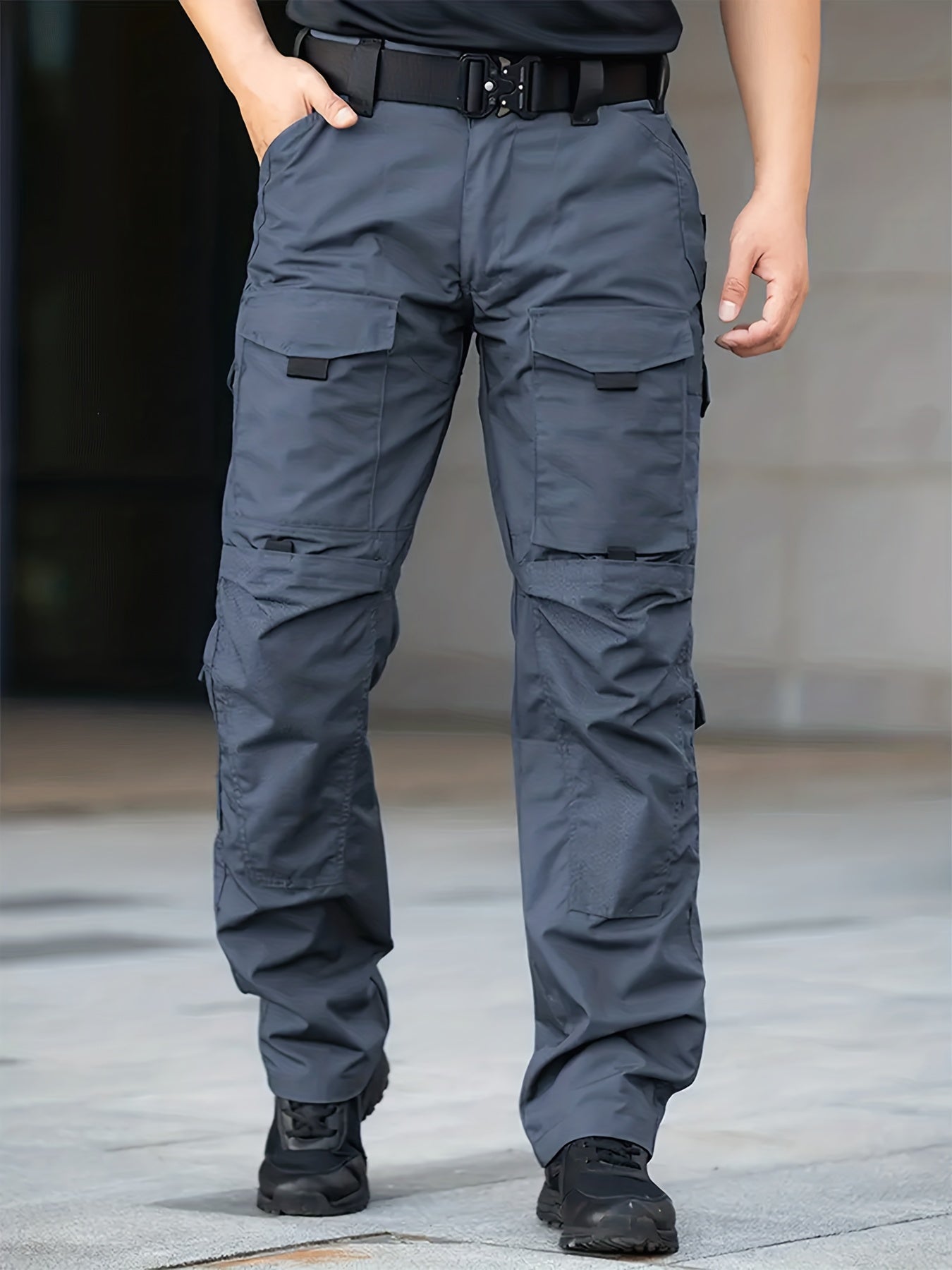 海洋沐汐 Men Tactical Work Pants Heavy Duty MOLLE Cargo MultiPocket - Parry's Picks