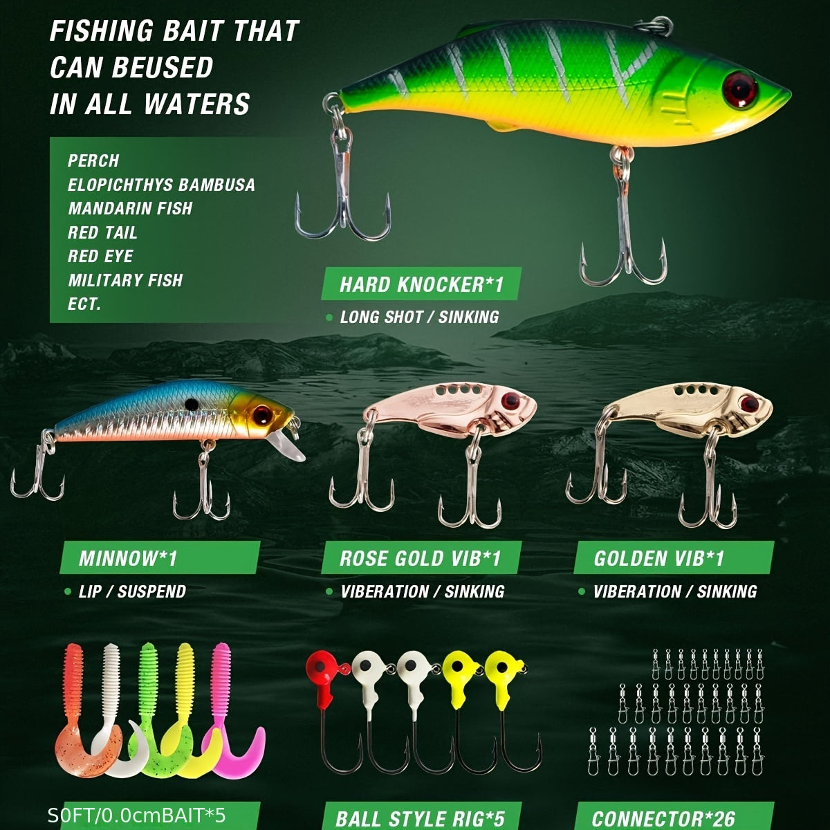 GHOSTHORN Spincast Rod And Reel Combo Telescopic Kit